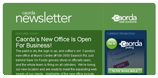 Caorda e-Newsletter - signup today