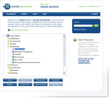 Caorda Documents - Screenshot
