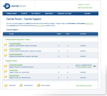 Caorda Forum - Caorda Support Screenshot