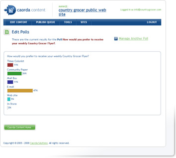 Caorda Content - Polls Screenshot