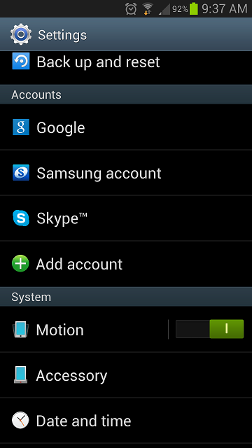 Setup E-mail on a Samsung Galaxy S3 