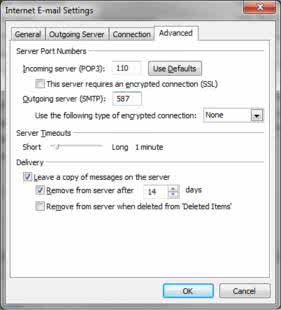 Office Outlook email setup step 5