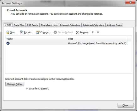 setup office outlook 2007-2010 email step 2