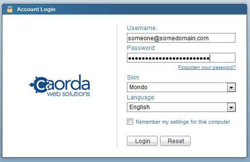 Email password change step 1
