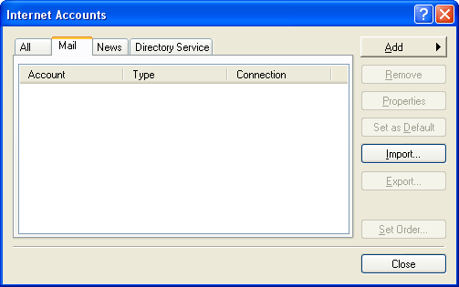 Setting Up Outlook Express step 2