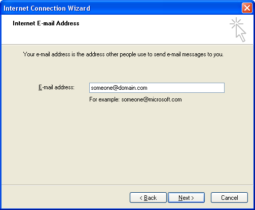  Configuration de l'étape Outlook Express 4