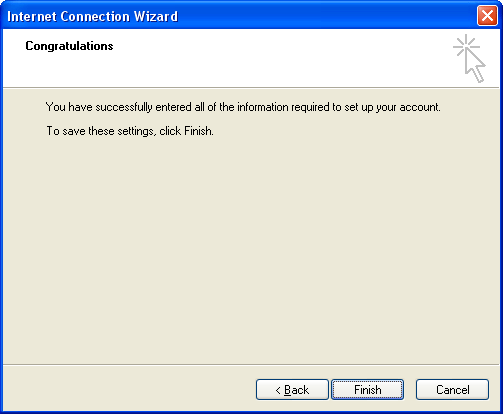 Setting Up Outlook Express step 7