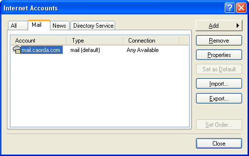 Configurarea pasului Outlook Express 8