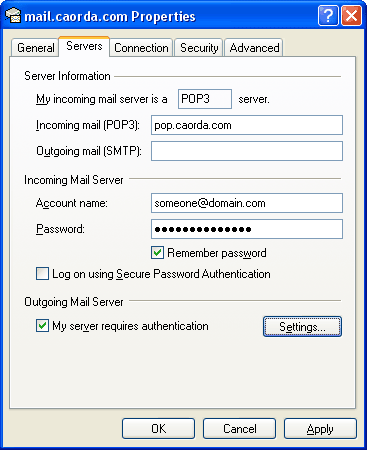 Setting Up Outlook Express step 9