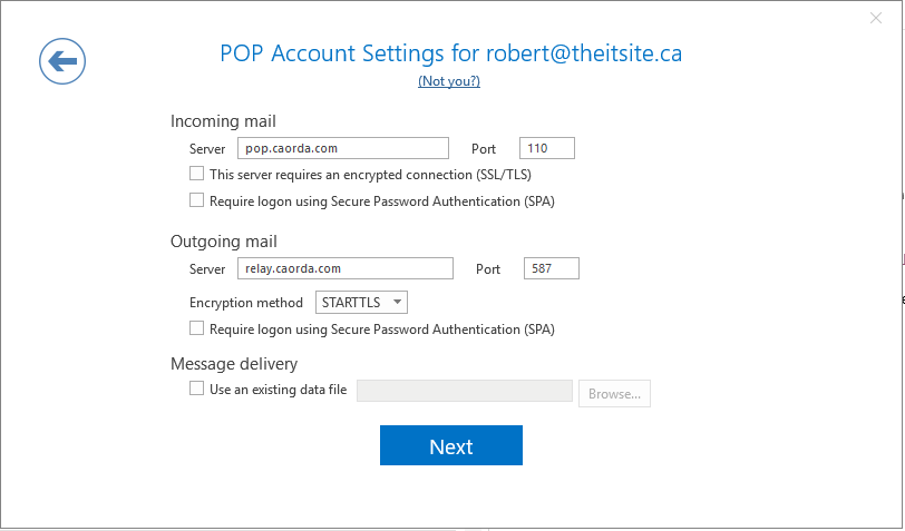 Setting Up Office 365 - Caorda Web Solutions