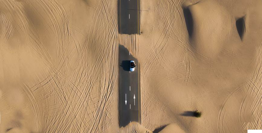 Dead end in the desert