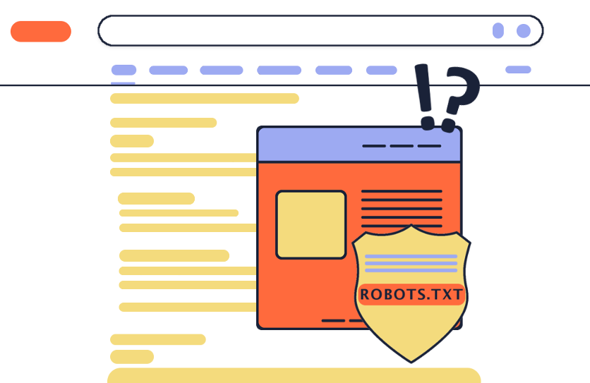 illustration of a page indexed in the search results while blocked by robots.txt