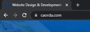 Caorda Secure Website
