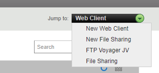 Select web client screen