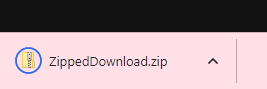 Zipped downloads feature