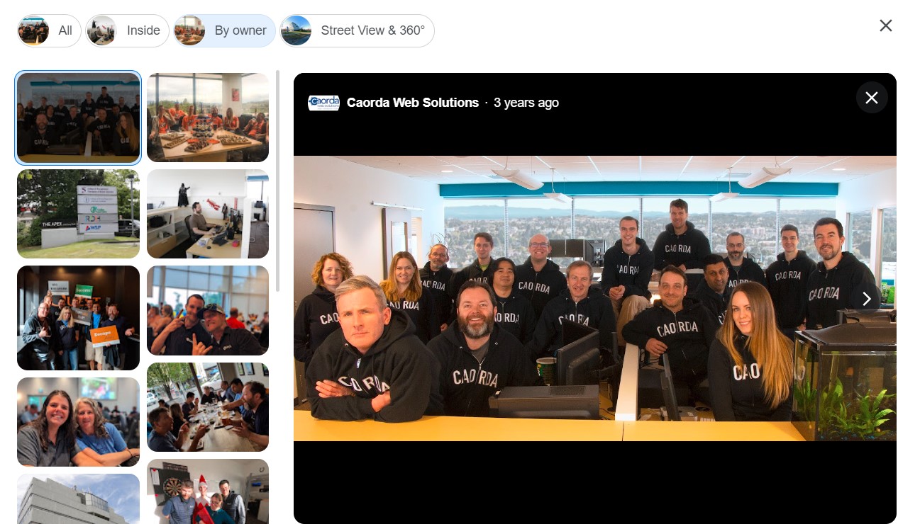 photos section of GBP