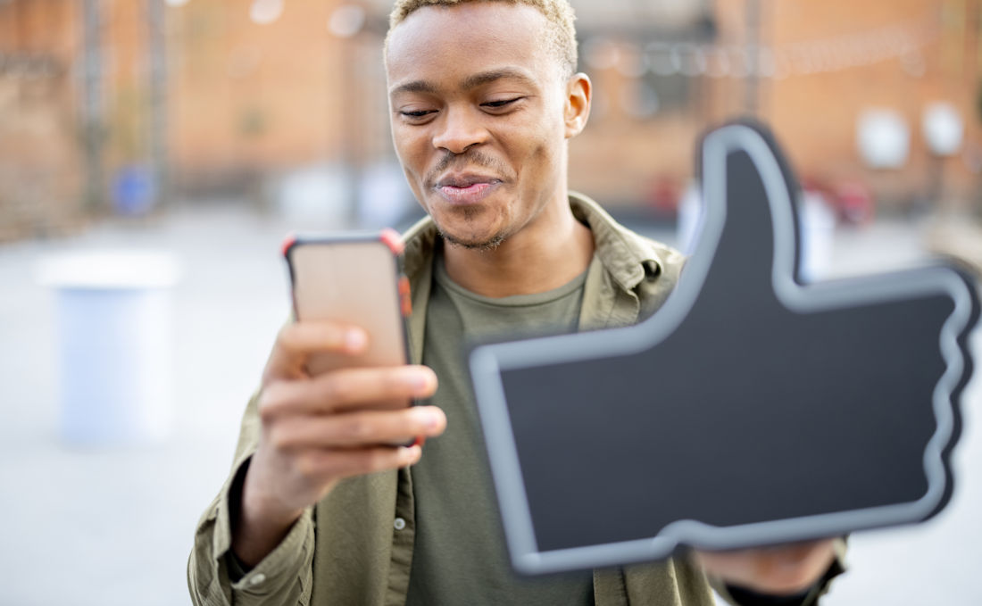 engaging on social media