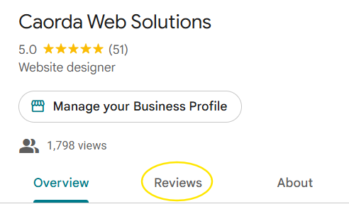 viewing reviews from Google Maps