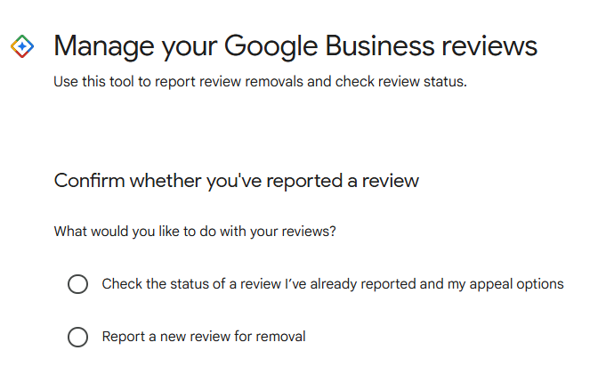 managing Google review reports and appeals
