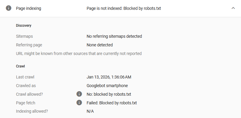 request indexing in GSC