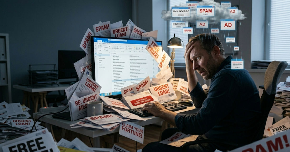 email overflowing with spam